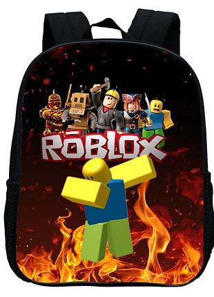 Рюкзак roblox детский черный, школьный рюкзак роблокс для мальчика и девочки