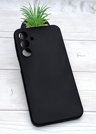 Чехол silicone cover для samsung galaxy a16 / a165 бампер с микрофиброй черный