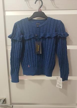 Кофта теплая polo девчачья