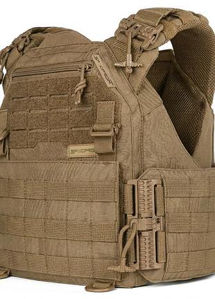 Плитоноска женская warmor gen.3 fl specprom (for ladies). без подсумков. с быстрым боковым и верхним сбросом (без плит). койот