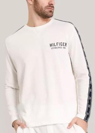 Білий лонгслів tommy hilfiger 7