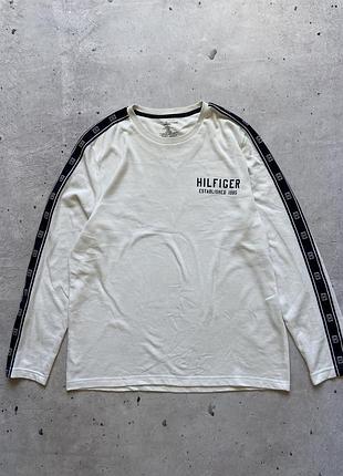 Білий лонгслів tommy hilfiger 3