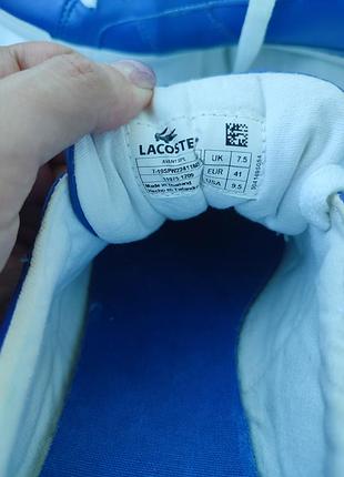 Кеди lacoste blue 41 5
