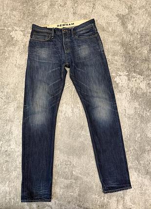 Мужские синие джинсы slim fit denham