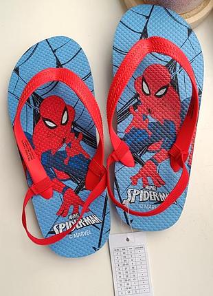 Дитячі літні в'єтнамки шльопанці людина-павук marvel spider man 31-32p