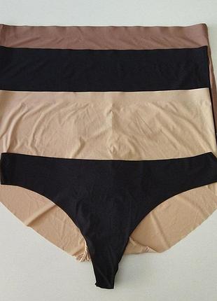 Бесшовные трусики комплект 4шт. second skin xl