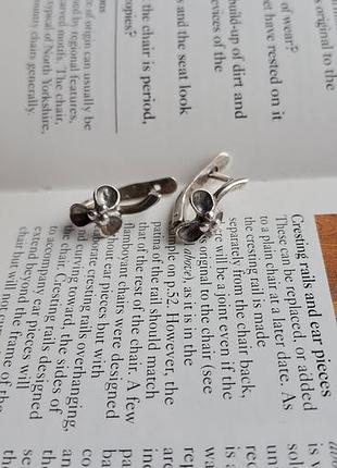 Винтажные серебряные серьги