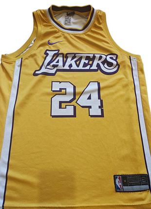 Баскетбольная майка nike lakers #24 kobe bryant желтая m