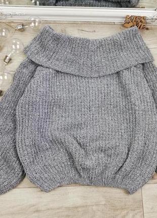 Брендовий шикарний теплий плюшевий светр з об'ємними рукавами primark7 фото