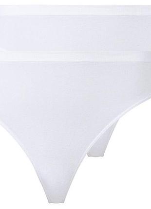 Трусики-стринги набір 2 шт. безшовні для жінки esmara lycra® 444127 m білий