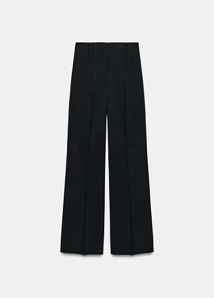 Штани жіночі чорні висока посадка zara new
