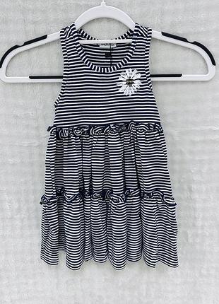 🌼 сарафан tago kids для дівчинки у смужку з ромашкою, 104 см, новий