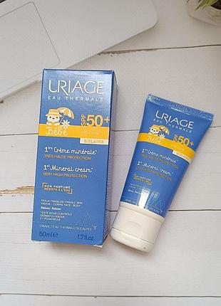 Uriage baby 1st mineral cream spf 50+ cонцезахисний дитячий крем
