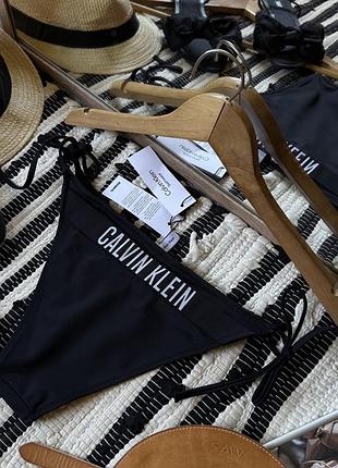 Нові плавки calvin klein оригінал  від купальника купальні кельвін кляйн чорні купальник з біркою низ м