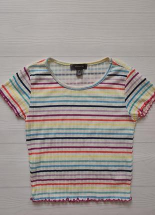 Футболка топ в рубчик 34-36р xs-s