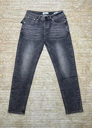 Чоловічі джинси stone island ghost piece tank shield denim jeans сірі (si16001.4m)