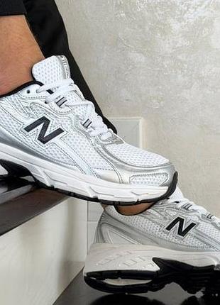 Р.41-46 кроссовки new balance 740 бело/черные ks 12725