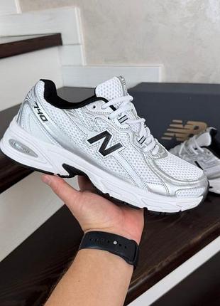 Р.41-46 кроссовки new balance 740 бело/черные ks 12725