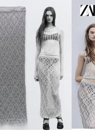 Спідниця плетена пляжна zara