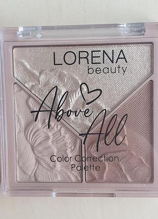 Lorena beauty about all color correction palette 03 палетка для контурингу
