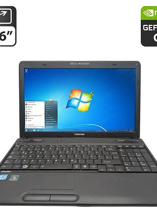 Ноутбук toshiba satellite c660 / 15.6" (1366x768) tn / intel core i5-2430m (2 (4) ядра по 2.4 - 3.0 ghz) / 8 gb ddr3 / 500 gb hdd