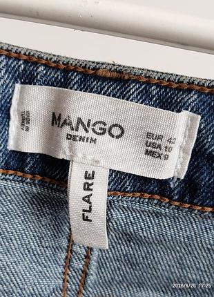Mango flare джинси кльош, класичний синій колір