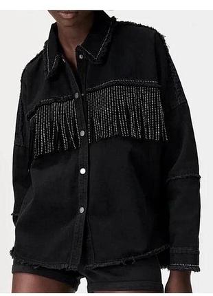 Джинсова жіноча  куртка піджак  zara /зара