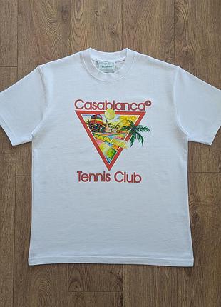 Casablanca'tennis club' icon t-shirt оригинальная футболка