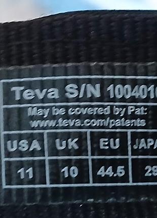 Шлепанцы teva на стопу 28,5см и 29см стан как нови 5