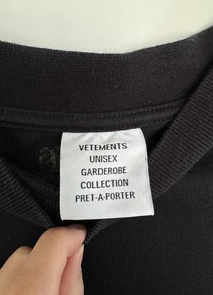 Оверсайз лонгслів vetements оригінал 4