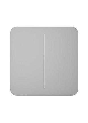 Розумний вимикач ajax fog lightswitch 2-клавішний димчатий