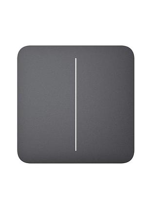 Розумний вимикач ajax graphite lightswitch 2-клавішний графіт