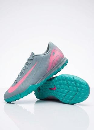 Сороконожки nike air zoom vapor 16 tf academy turquoise/pink fq8449-301 40 размер 25 см