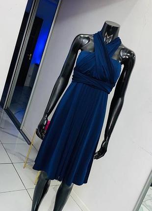 Синее платье-трансформер m&s collection, размер uk 12 (наш 46)