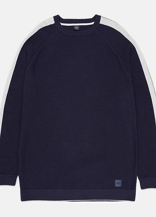 Джемпер мужской s.oliver 182419 3xl темно-синий с зеленым (lv2200004839905)