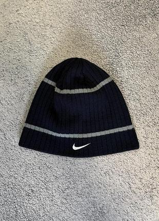 Вінтажна шапка nike mini swoosh y2k made in taiwan біні оригінал