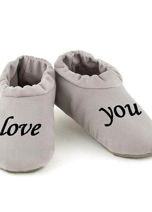 Хатні капці комфорти love you багіра сірий