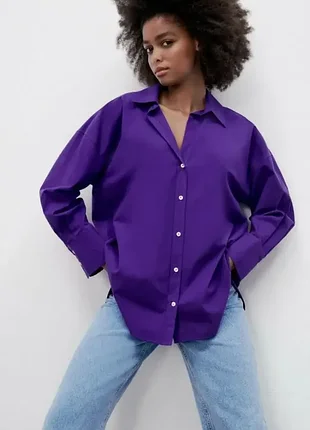 Фіолетова сорочка  zara
