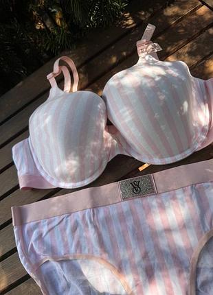 Комплект білизни бюст+трусики victoria’s secret оригінал без push up