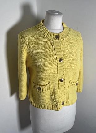 Лимонний літній кардиган zara, s
