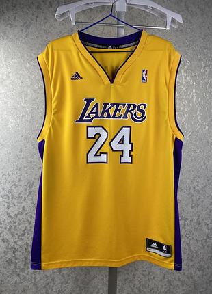 Мужская баскетбольная майка джерси adidas kobe bryant los angeles lakers размер л