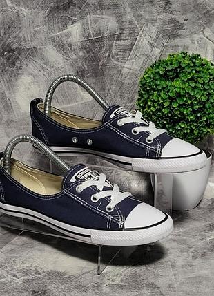 Жіночі кеди-балетки converse chuck teylor all star ballet lace, 39/25 см