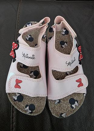 ​🎀🐭 рожеві анатомічні босоніжки minnie mouse (disney / primark)! розмір 27 (на ніжку 17 см) 🌸👟✨