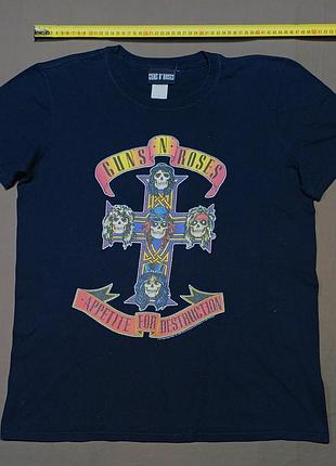 Плечі 45 см guns'n'roses merchandising  чорна  футболка  без шва appetite for destruction size m   100% cotton
