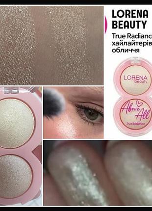 Lorena beauty true radiance highlighter 02 палетка хайлайтерів