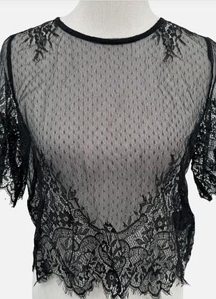 H&m coachella official collection мереживний топ блуза розмір s -m