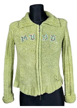 Винтажное редкое зип-худи mudd rare vintage 2000s y2k с люрексом