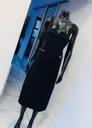 Черное платье new look inspire (uk 20 / наш 54) миди с акцентными молниями