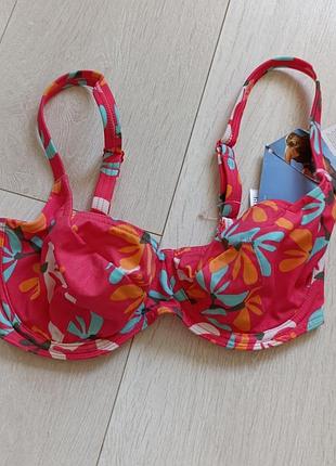 Яскравий верх купальника рожевий бюст freya 34d 75d 70e