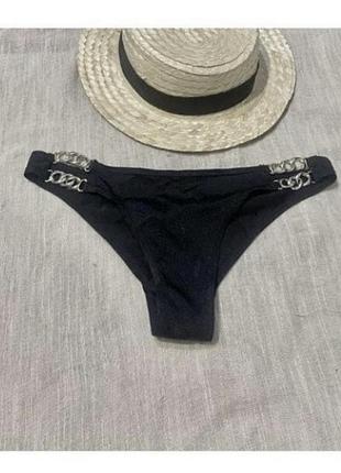 Ann summers крутые черные плавки от купальника с цепочками сбоку